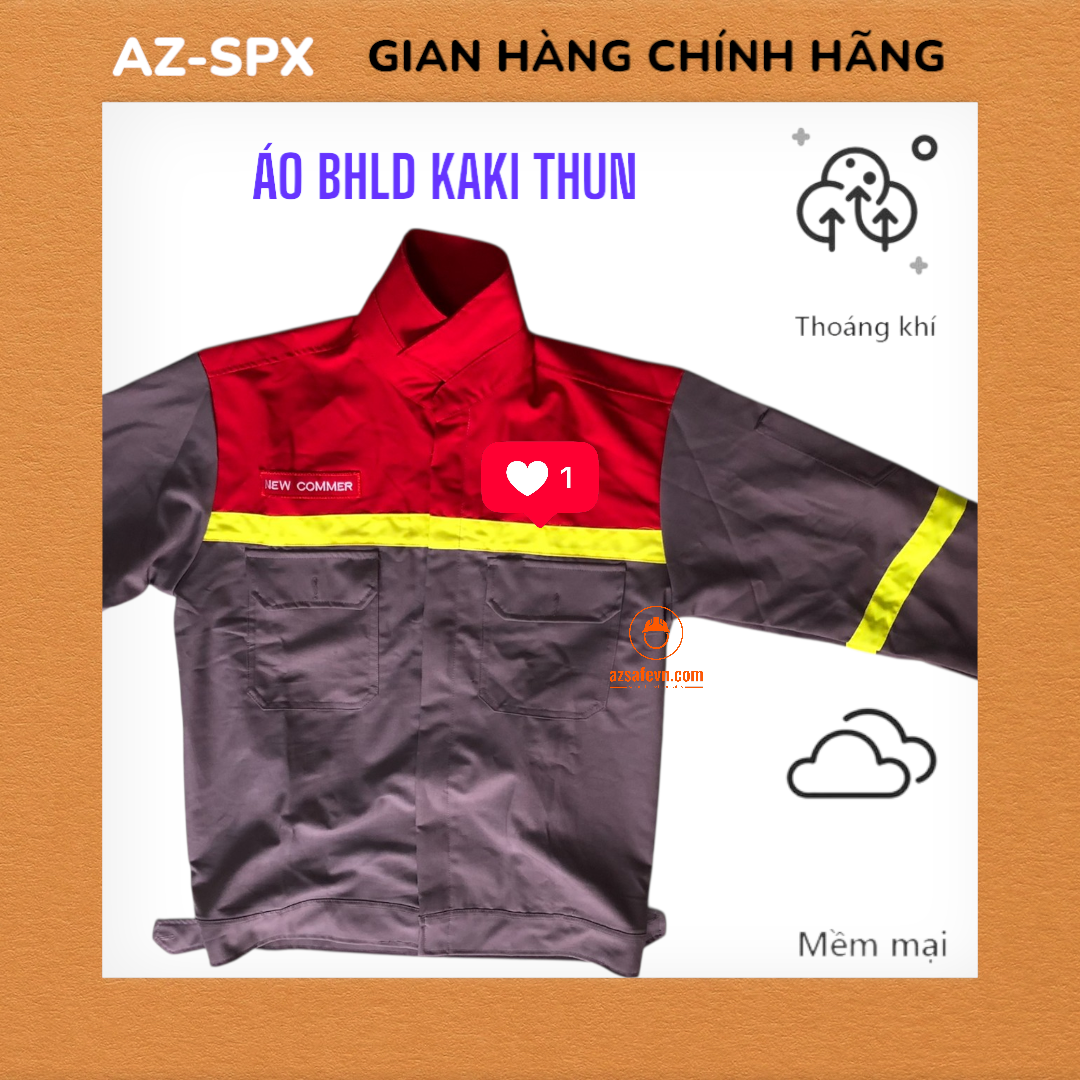 Áo BHLD Kaki thun-AZ