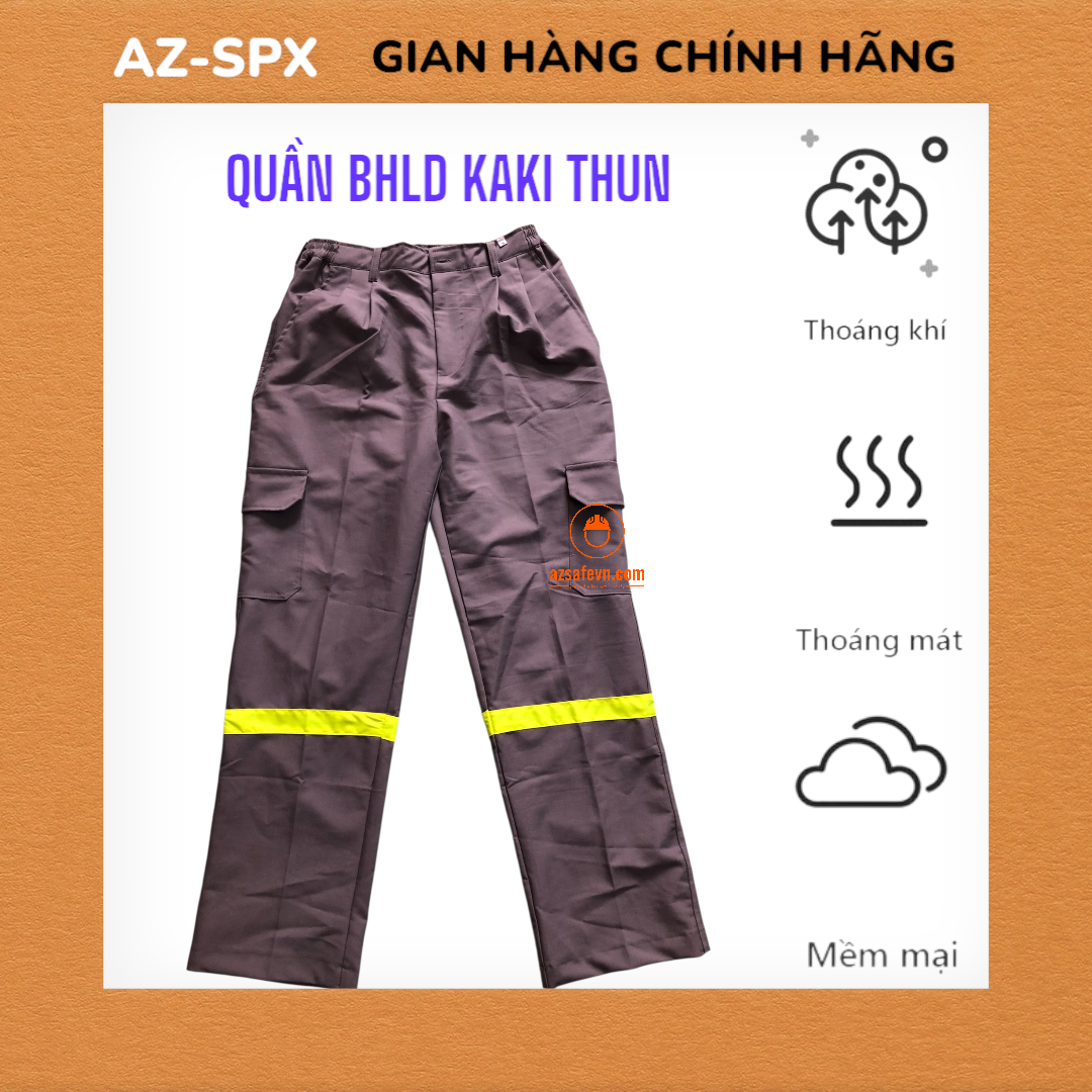 Quần BHLD Kaki thun-AZ