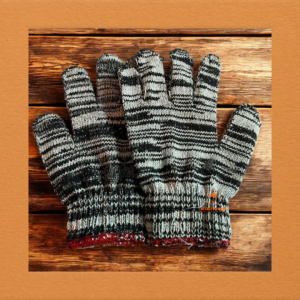 GĂNG TAY LEN MUỐI TÊU XÁM 70Gr