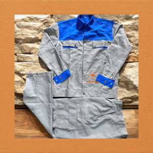 QUẦN ÁO BẢO HỘ VẢI KAKI MÀU XÁM XANH