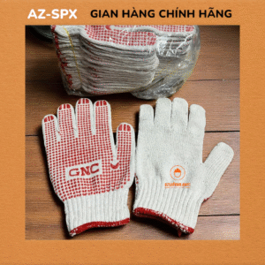 GĂNG TAY LEN PHỦ HẠT NHỰA 70Gr GNC