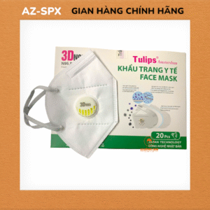 KHẨU TRANG Y TẾ 3D N95 TULIPS 9001VH CÓ VAN THỞ
