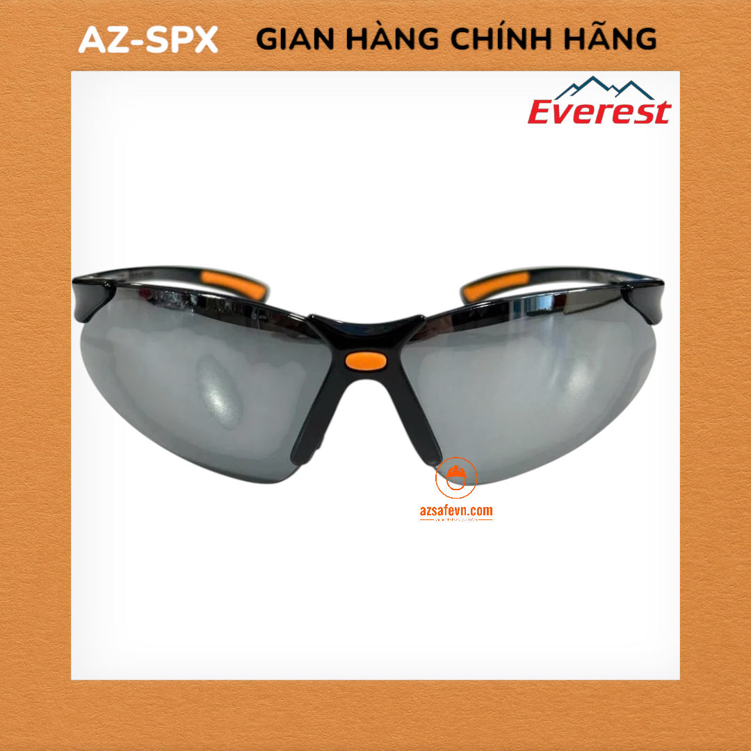 KÍNH BẢO HỘ EVEREST EV304 MÀU ĐEN TRẮNG BẠC