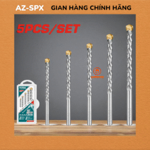 BỘ 5 MŨI KHOAN BÊ TÔNG TOTAL TACSD5055 4-10mm