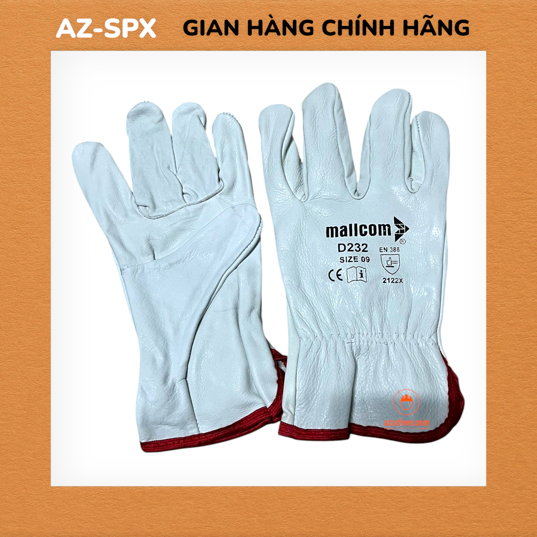 MALLCOM D232 GĂNG TAY DA HÀN TIG