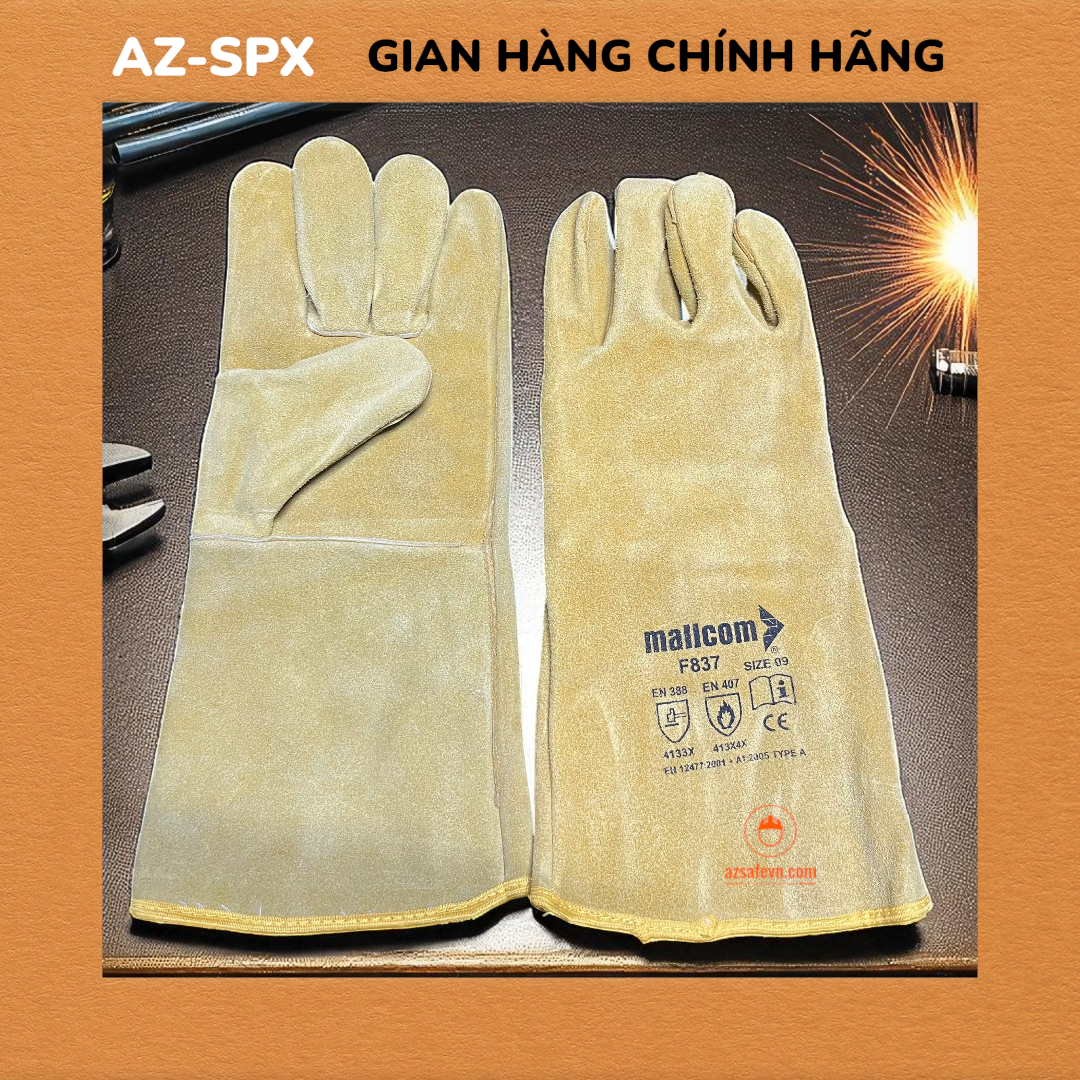 MALLCOM F837 GĂNG TAY DA HÀN CHỊU NHIỆT