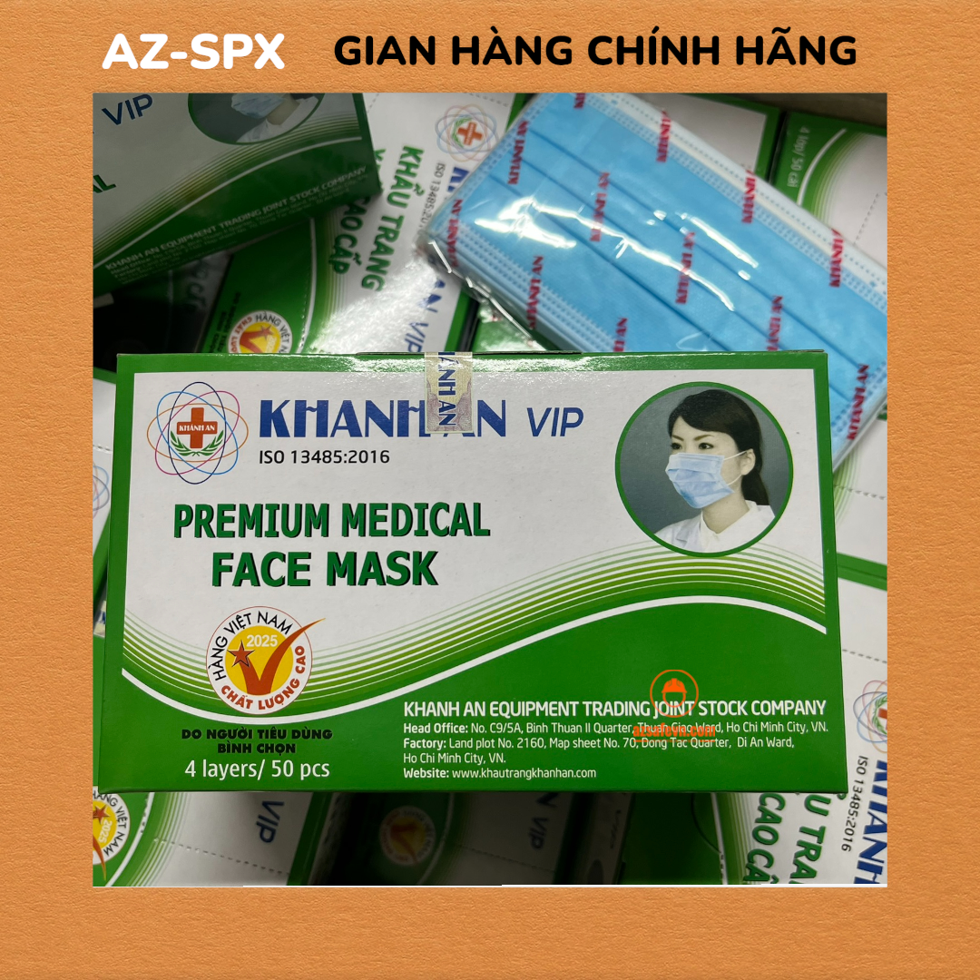 KHẨU TRANG Y TẾ KHÁNH AN 4 LỚP CAO CẤP